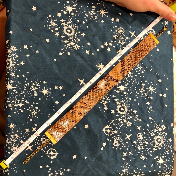 NWOT. Snakeskin choker/wrap bracelet - Picture 4 of 8